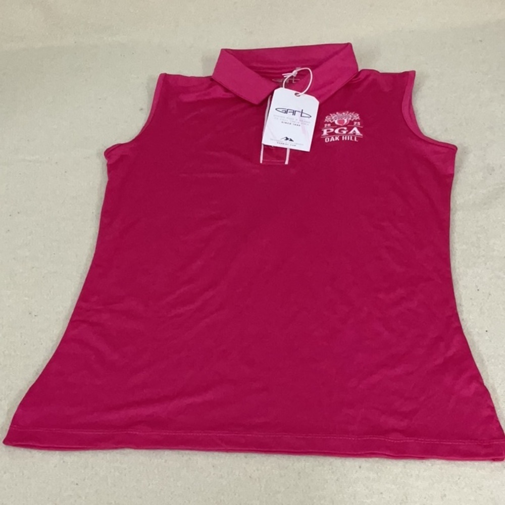 NWT girls GARB PGA oak hill sleeveless polo shirt